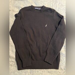 Nautica Men's black Crewneck Sweater